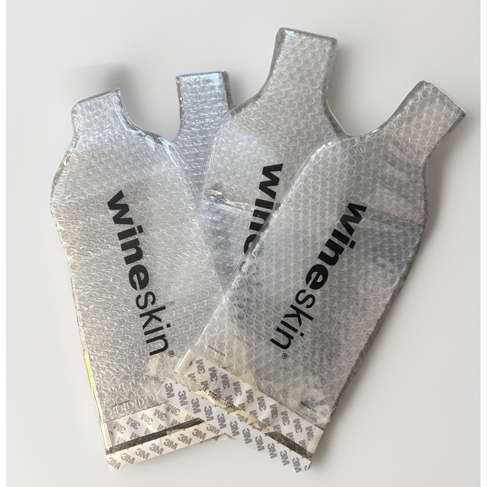 🍷 4 Pack‎ Wine Bottle Protector Sleeves Reusable Leakproof Padded Bubble Bags